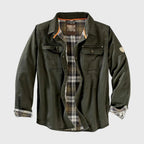 Abel - Men's Canvas Moto Utility Shirt Jacket