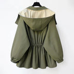 Adelaide - Women's Color Block Hooded Utility Jacket