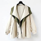Adelaide - Women's Color Block Hooded Utility Jacket