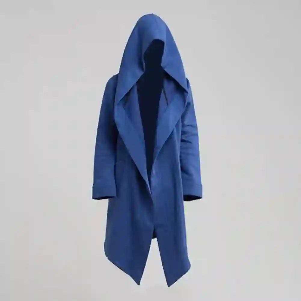 Adrian - Men's Hooded Open-Front Longline Cardigan