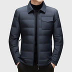 Adriel - Men's Shirt-Collar Quilted Down Jacket