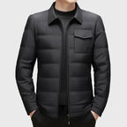 Adriel - Men's Shirt-Collar Quilted Down Jacket