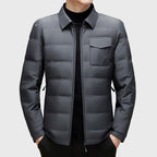 Adriel - Men's Shirt-Collar Quilted Down Jacket