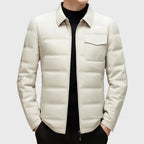 Adriel - Men's Shirt-Collar Quilted Down Jacket
