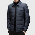 Adriel - Men's Shirt-Collar Quilted Down Jacket