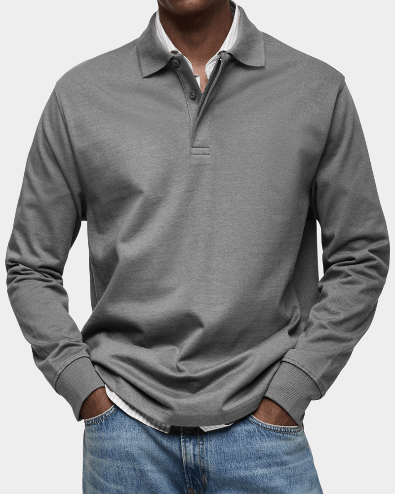 Alvin - Men's Textured Cotton Polo