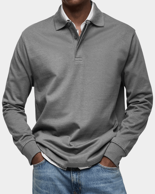 Alvin - Men's Textured Cotton Polo