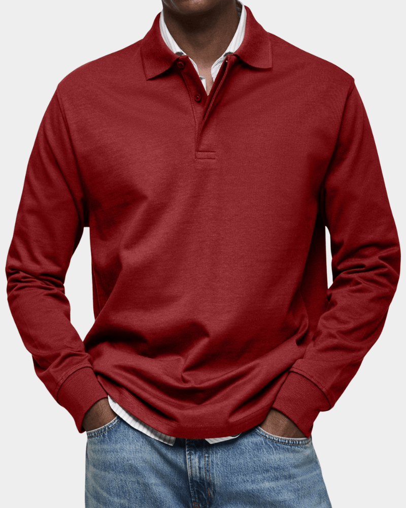 Alvin - Men's Textured Cotton Polo