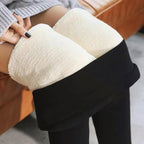 Anastasia - Women's Thick Fleece-Lined Thermal Leggings