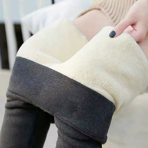 Anastasia - Women's Thick Fleece-Lined Thermal Leggings