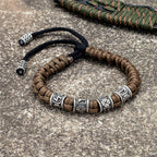 Asher - Braided Warrior Rune Bracelet