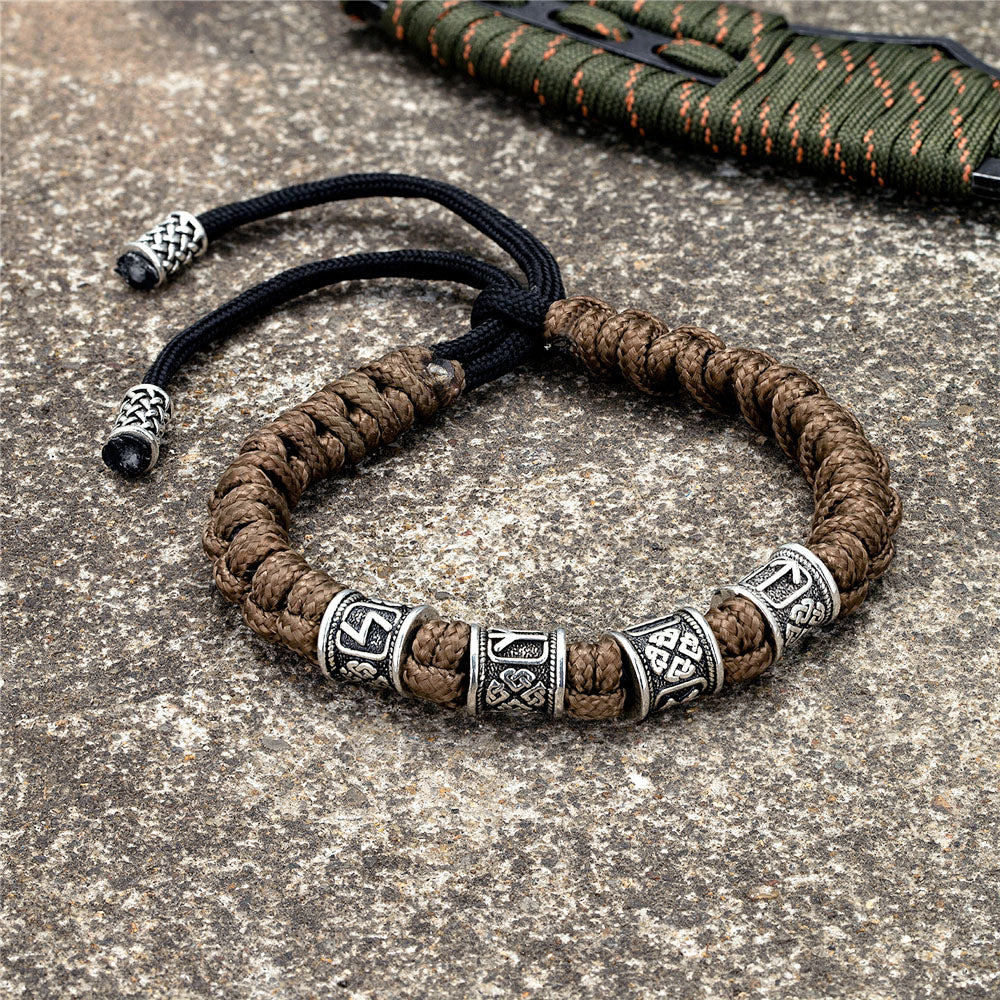 Asher - Braided Warrior Rune Bracelet