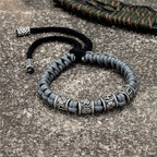 Asher - Braided Warrior Rune Bracelet