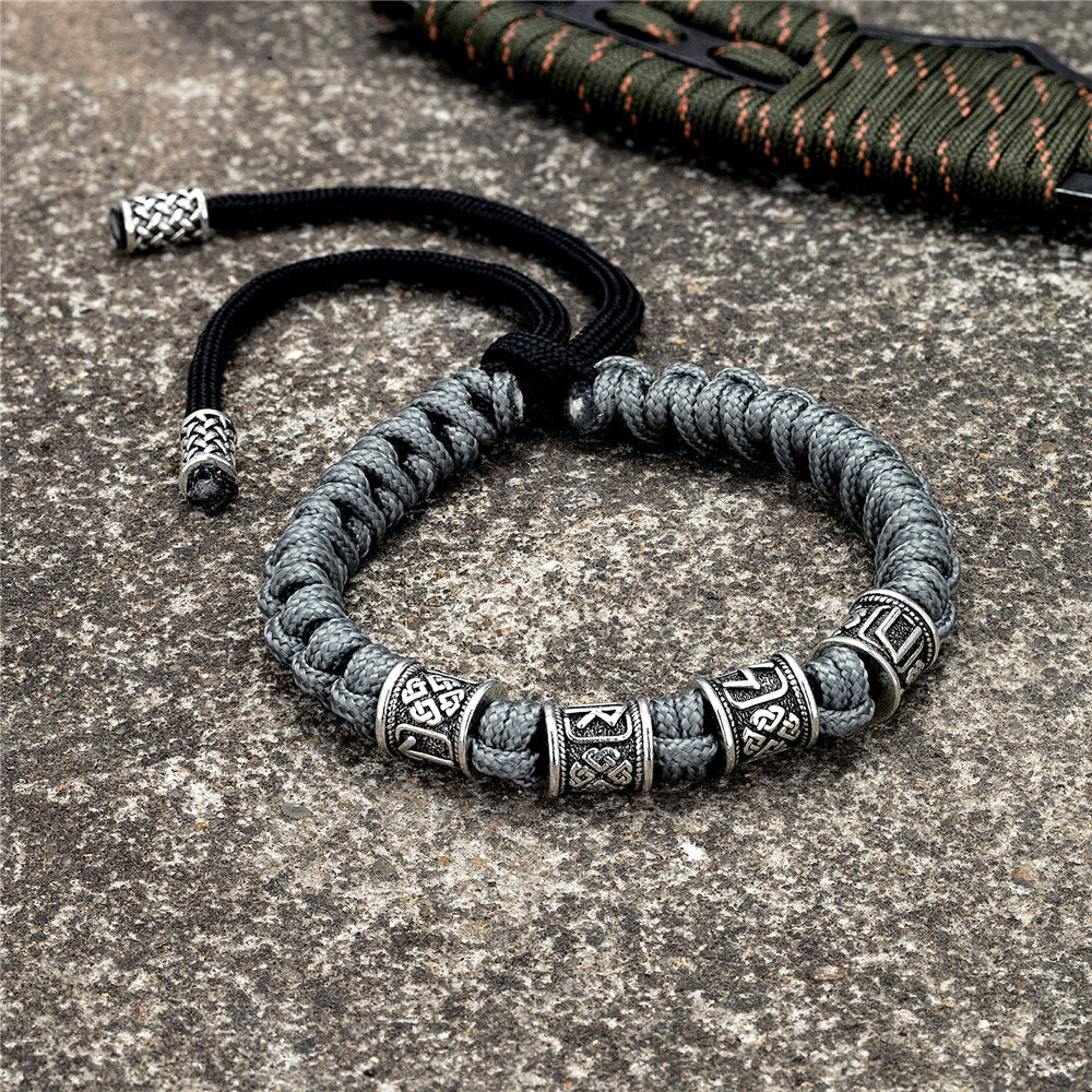 Asher - Braided Warrior Rune Bracelet