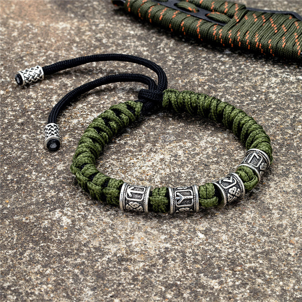 Asher - Braided Warrior Rune Bracelet