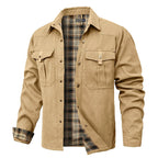 Austin - Men's Flannel-Lined Canvas Shirt Jacket