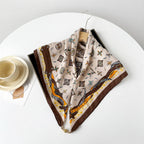 Ava - Geometric Print Tassel Scarf