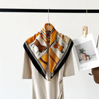 Ava - Geometric Print Tassel Scarf