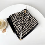 Ava - Geometric Print Tassel Scarf