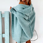 Bianca - Women's Hooded Knit Long Cardigan