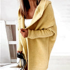 Bianca - Women's Hooded Knit Long Cardigan
