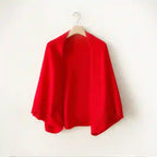 Brooke - Women's Open-Front Cocoon Shawl Cardigan