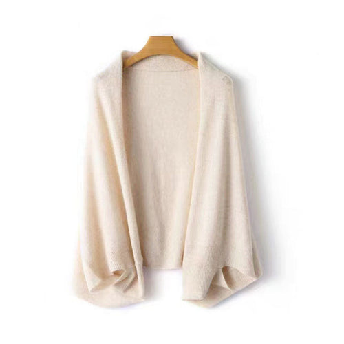 Brooke - Women's Open-Front Cocoon Shawl Cardigan