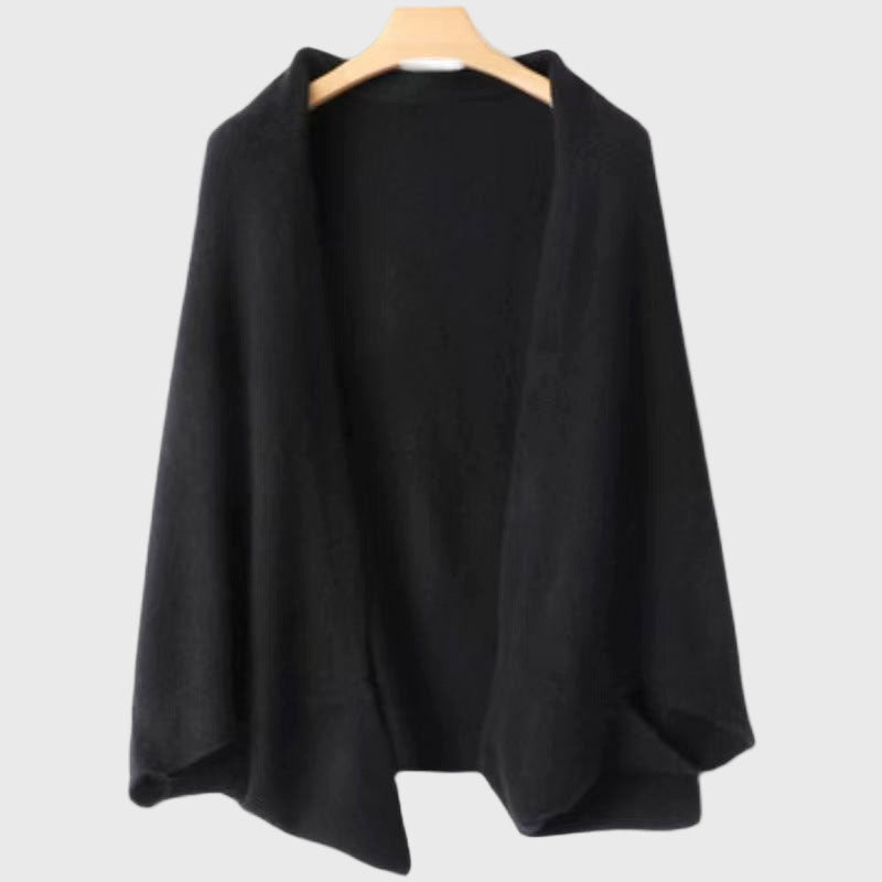 Brooke - Women's Open-Front Cocoon Shawl Cardigan