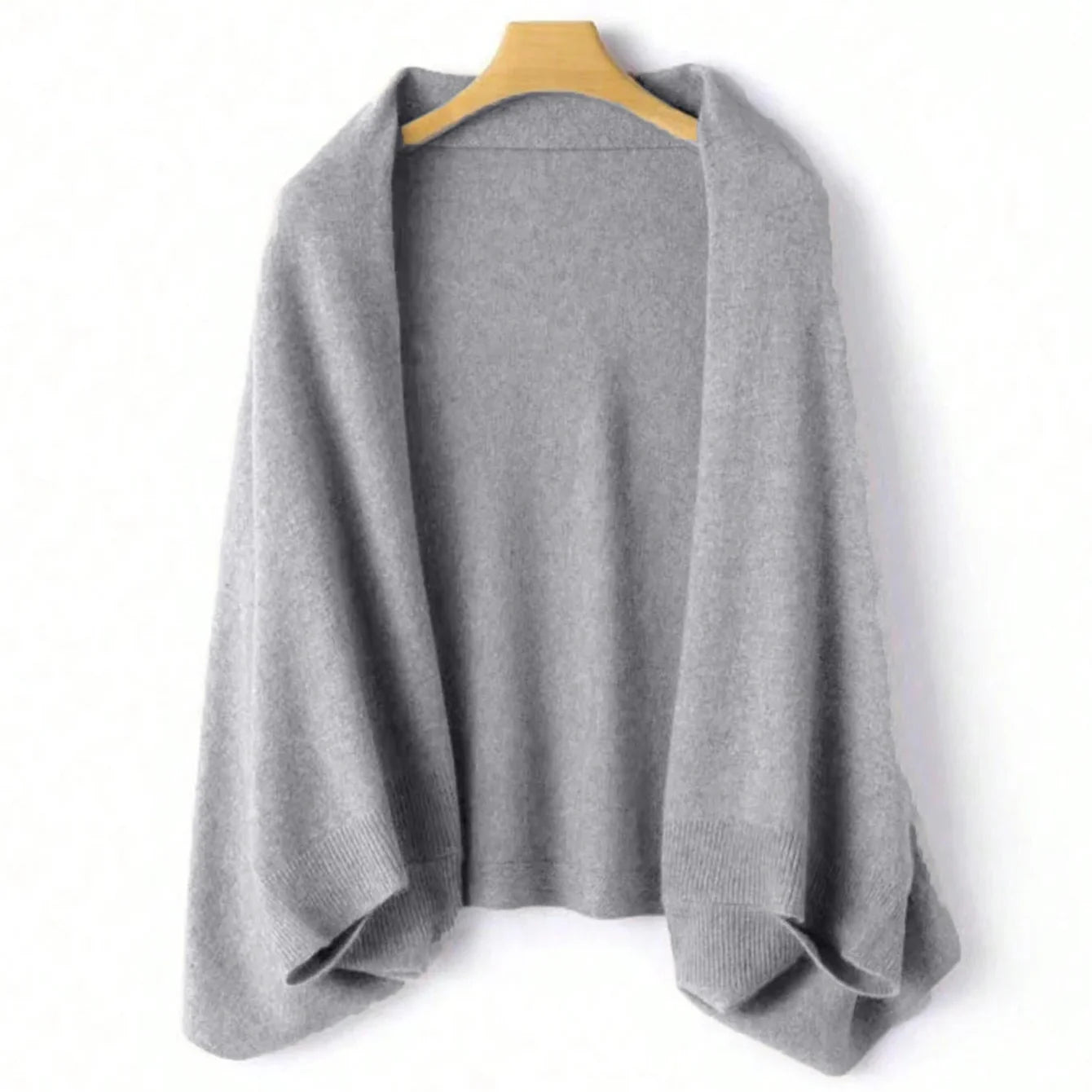Brooke - Women's Open-Front Cocoon Shawl Cardigan