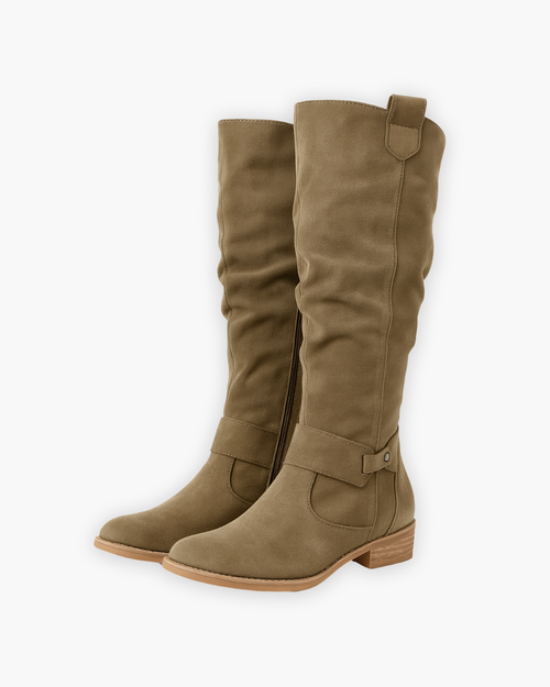 Sloan - Women's Knee-High Suede Boot with Side Zip