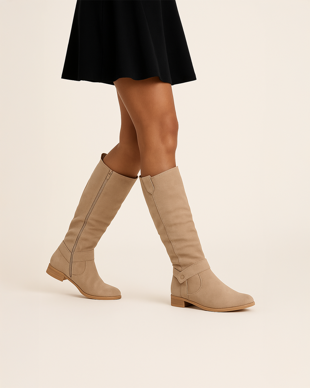 Sloan - Women's Knee-High Suede Boot with Side Zip