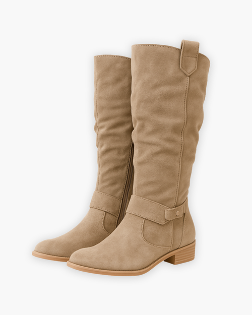 Sloan - Women's Knee-High Suede Boot with Side Zip