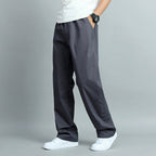 Casper - Men's Elastic Waist Straight Leg Trousers