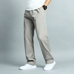 Casper - Men's Elastic Waist Straight Leg Trousers