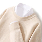 Charlie - Men's Pure Wool Fine-Knit Crewneck Sweater