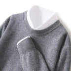 Charlie - Men's Pure Wool Fine-Knit Crewneck Sweater
