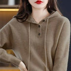 Chelsea - Women's Soft Ribbed Hooded Sweater