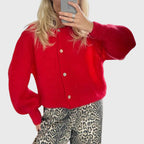 Claire - Women's Slouchy Drop-Shoulder Knit Cardigan