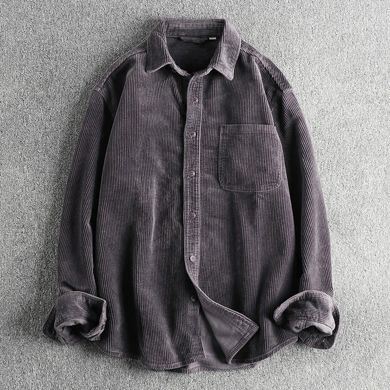 Clayton - Men's Corduroy Button-Down Shirt