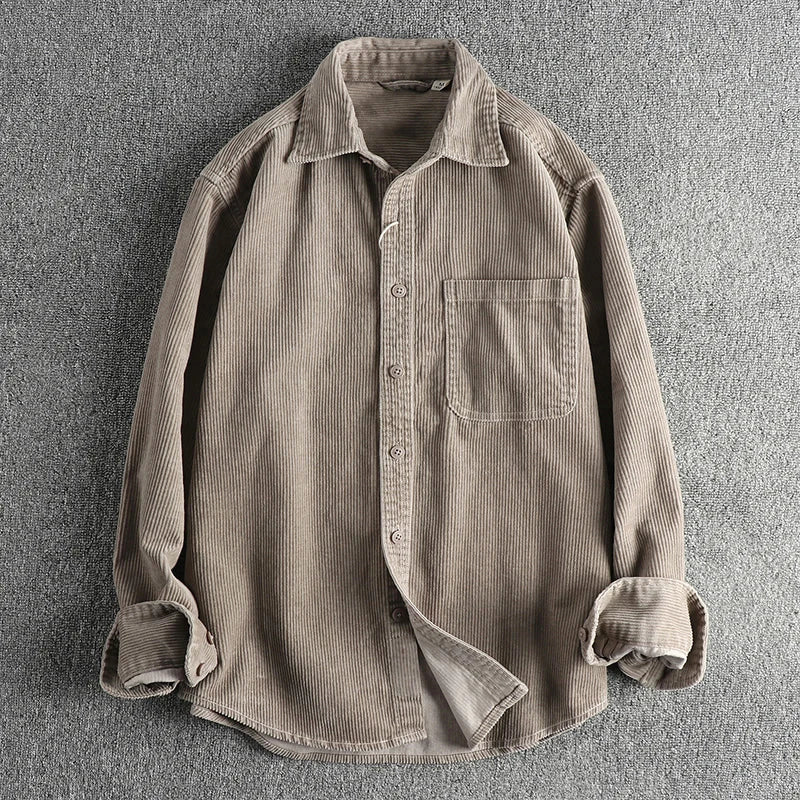 Clayton - Men's Corduroy Button-Down Shirt