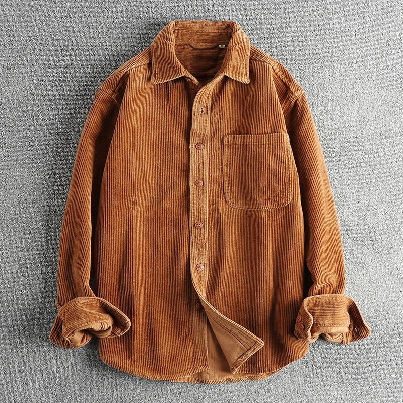 Clayton - Men's Corduroy Button-Down Shirt