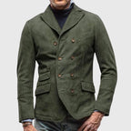Darious - Men's Classic Double-Breasted Notch Lapel Blazer
