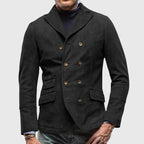 Darious - Men's Classic Double-Breasted Notch Lapel Blazer