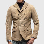 Darious - Men's Classic Double-Breasted Notch Lapel Blazer