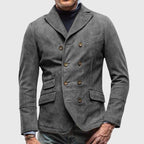 Darious - Men's Classic Double-Breasted Notch Lapel Blazer