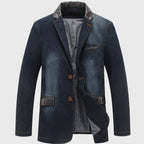Derek - Men's Trimmed Denim Blazer