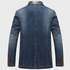 Derek - Men's Trimmed Denim Blazer