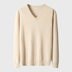 Dylan - Men's Cashmere V-Neck Fine-Knit Sweater