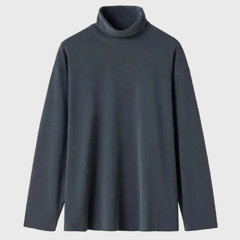 Edward - Men's Drop-Shoulder Roll-Neck Turtleneck