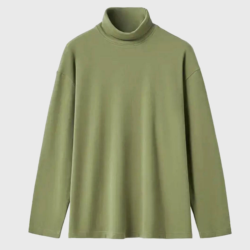 Edward - Men's Drop-Shoulder Roll-Neck Turtleneck